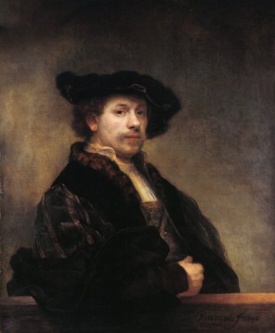 Self-portrait by Rembrandt van Rijn